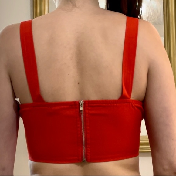 Red corset top sz small - Picture 2 of 5